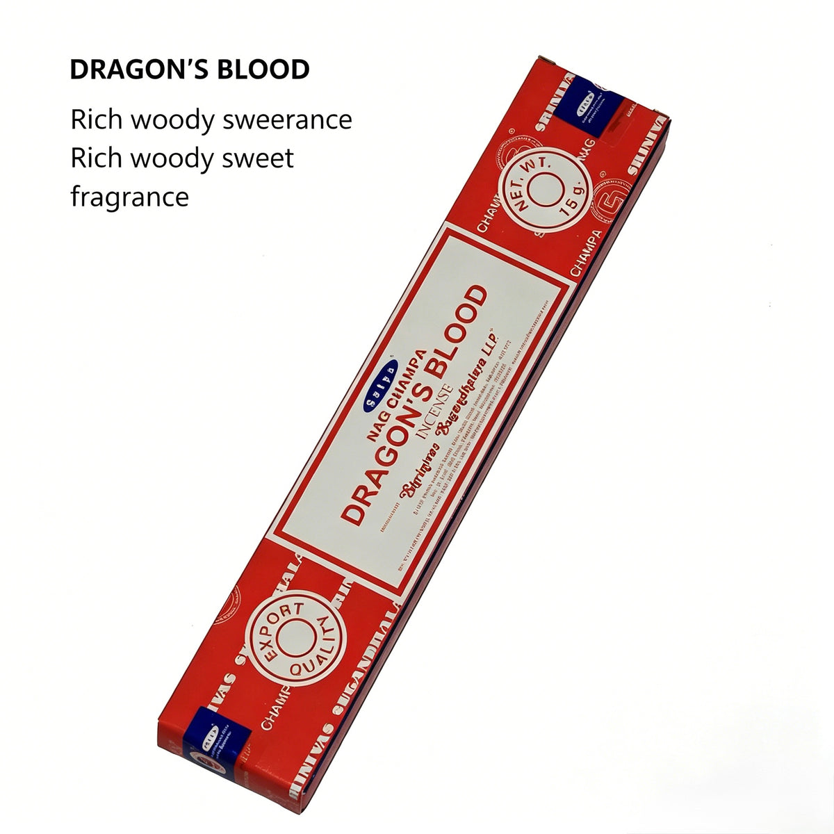 正宗 Nag Champa Sai Baba 线香 | 天然印度檀香与花香 | 15克 / 40克装 | 冥想与放松熏香