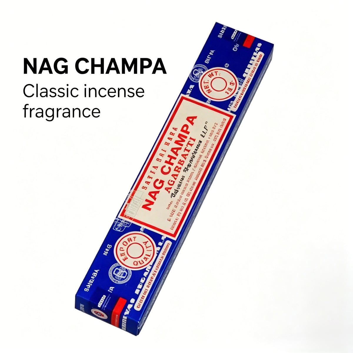 正宗 Nag Champa Sai Baba 线香 | 天然印度檀香与花香 | 15克 / 40克装 | 冥想与放松熏香