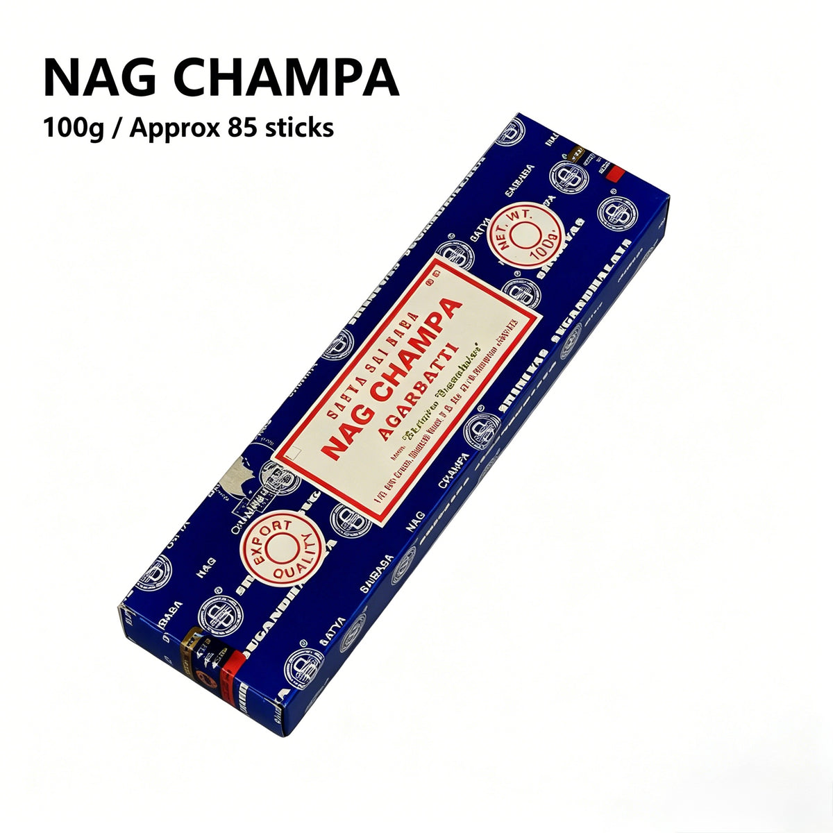 正宗 Nag Champa Sai Baba 线香 | 天然印度檀香与花香 | 15克 / 40克装 | 冥想与放松熏香