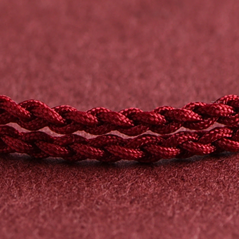 EverestArtStudios 999 Gold Small Bucket Shape Design Handmade Luck Braided Rope Bracelet Anklet