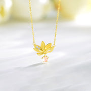 EverestArtstudios 925 純銀蓮花避邪項鍊墜飾