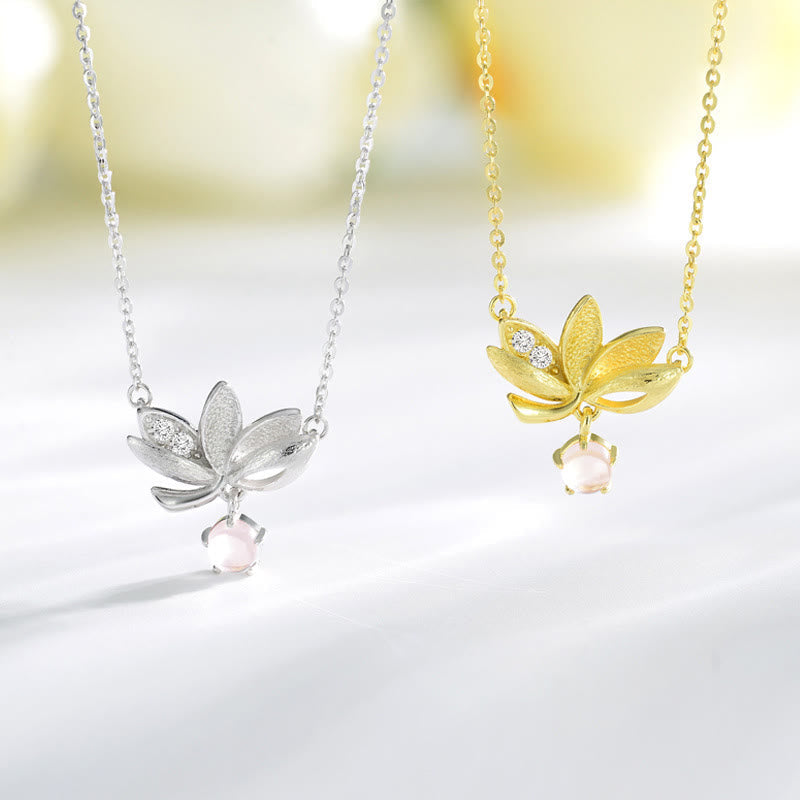 EverestArtstudios 925 純銀蓮花避邪項鍊墜飾