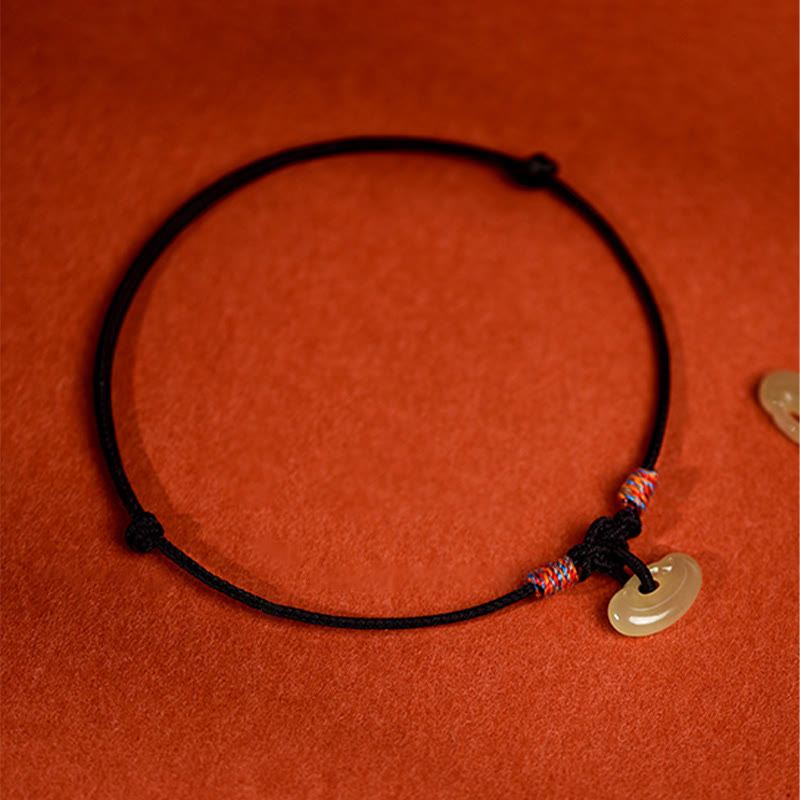 EverestArtstudios Red String Plaited Jade Protection Adjustable Cats Dogs Pet Collar