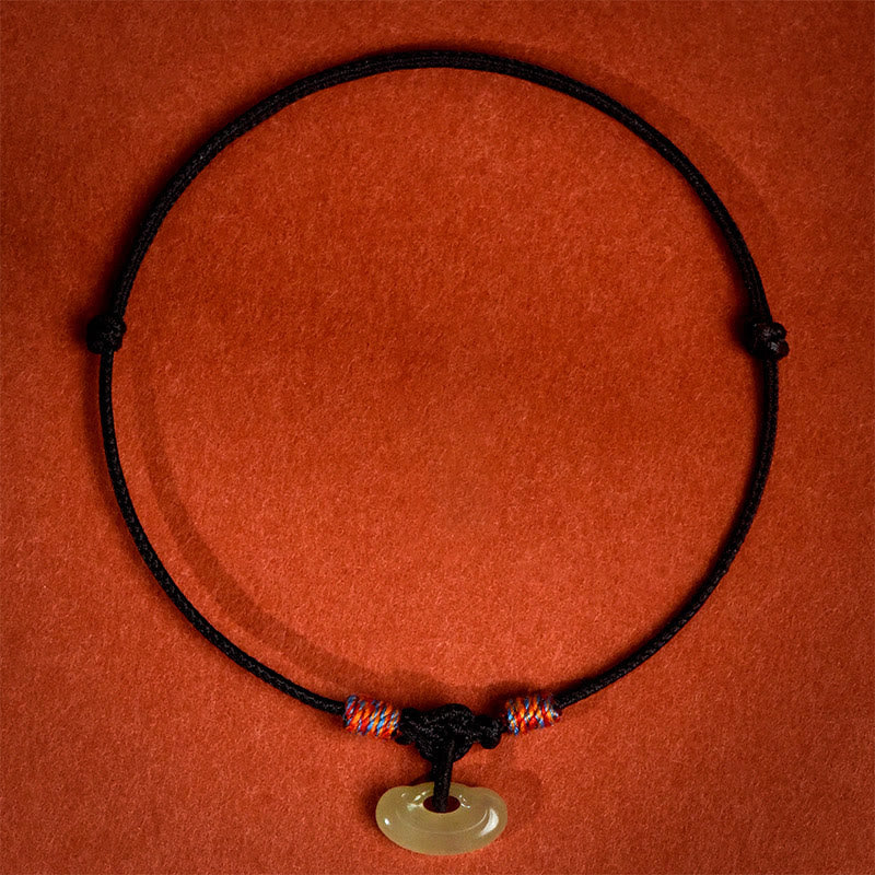 EverestArtstudios Red String Plaited Jade Protection Adjustable Cats Dogs Pet Collar