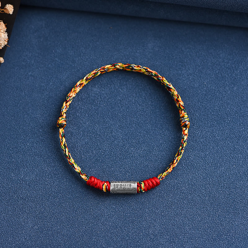 EverestArtStudios Artisanal 925 Sterling Silver Everything Goes Well Motif Safeguard Power Bracelet Anklet