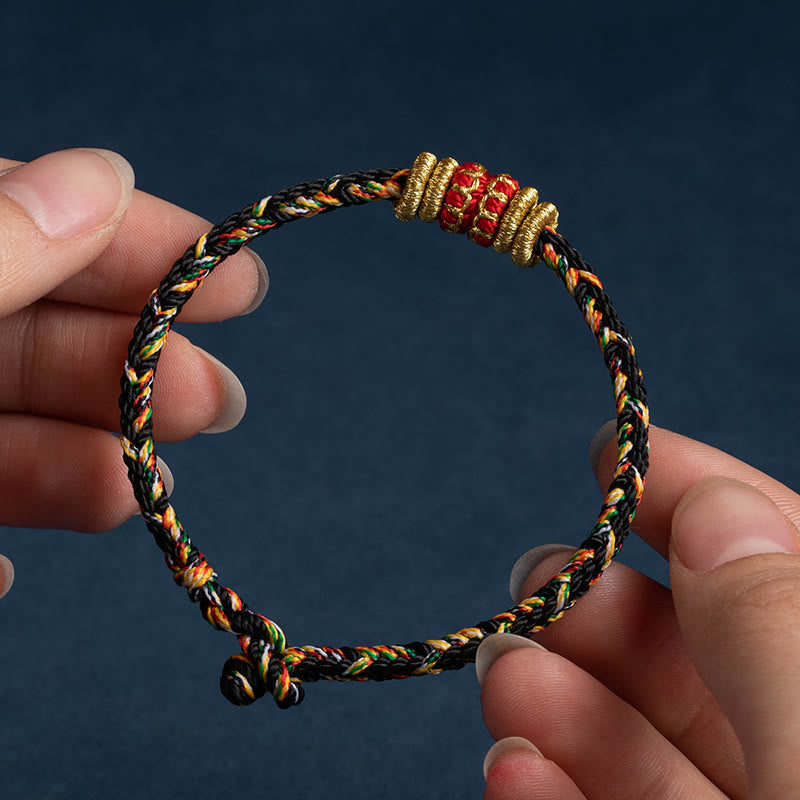 EverestArtStudios Tibet Handmade Chinese Zodiac Luck Strength Braided String Bracelet