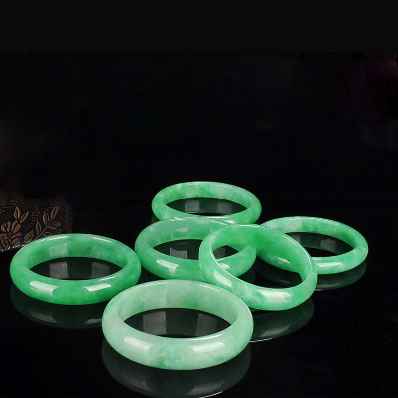 EverestArtstudios Quartzite Jade Healing Abundance Protection Bracelet Bangle