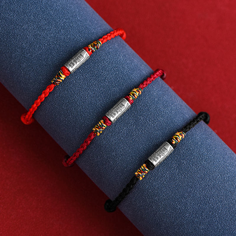 EverestArtStudios Artisanal 925 Sterling Silver Everything Goes Well Motif Safeguard Power Bracelet Anklet