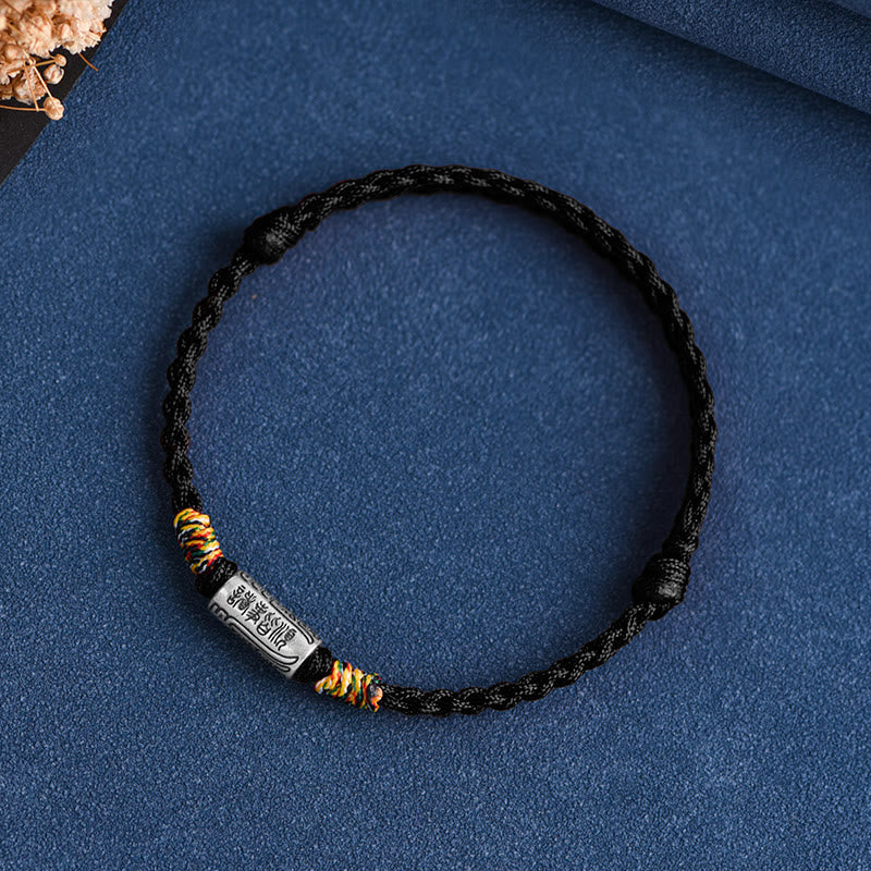 EverestArtStudios Artisanal 925 Sterling Silver Everything Goes Well Motif Safeguard Power Bracelet Anklet