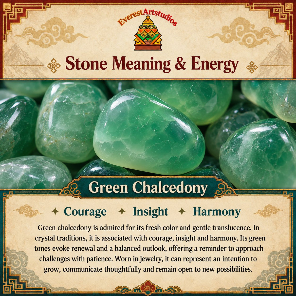 EverestArtstudios Green Chalcedony Meaning & Energy