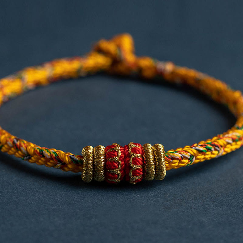 EverestArtStudios Tibet Handmade Chinese Zodiac Luck Strength Braided String Bracelet