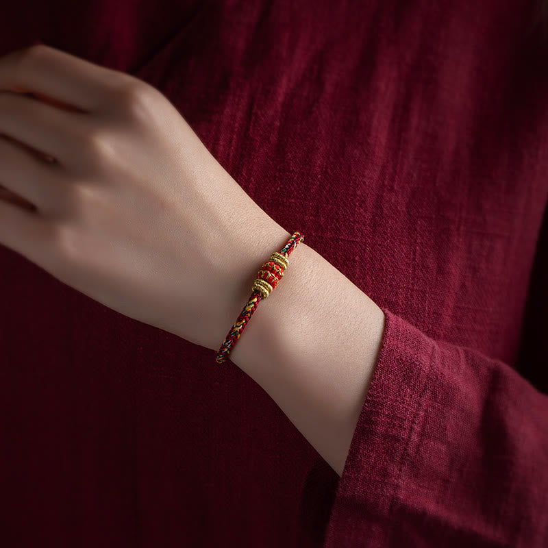 EverestArtStudios Tibet Handmade Chinese Zodiac Luck Strength Braided String Bracelet