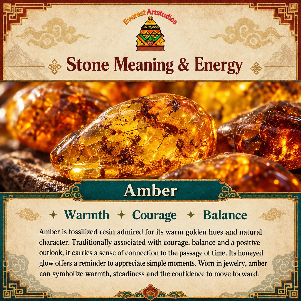 EverestArtstudios Amber Meaning & Energy