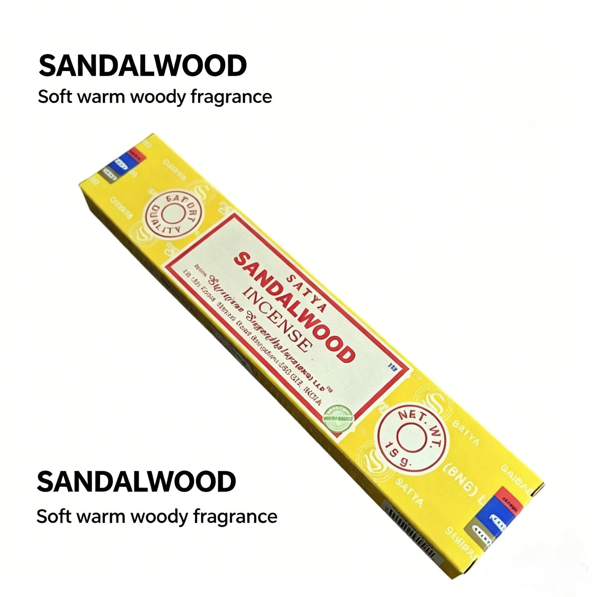 正宗 Nag Champa Sai Baba 线香 | 天然印度檀香与花香 | 15克 / 40克装 | 冥想与放松熏香
