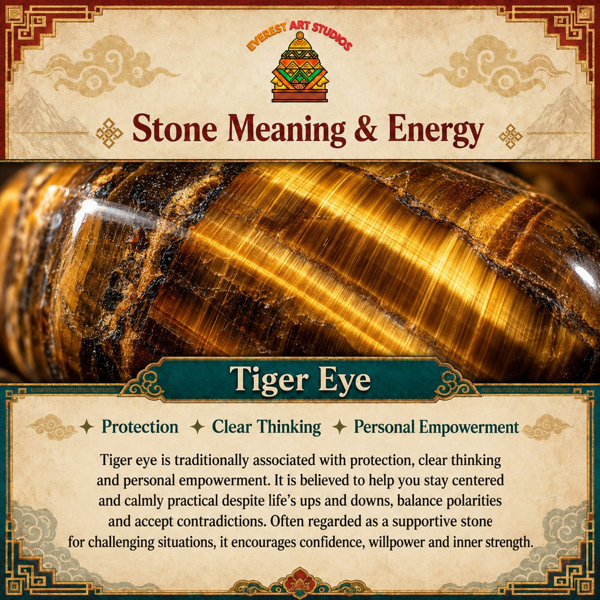EverestArtstudios tiger eye meaning and symbolism