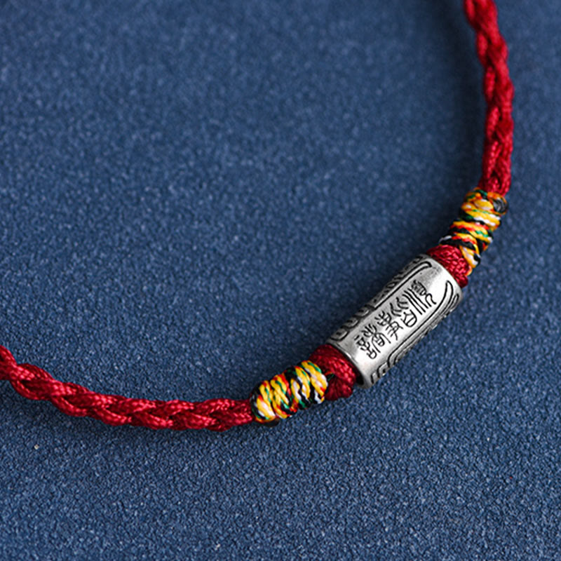 EverestArtStudios Artisanal 925 Sterling Silver Everything Goes Well Motif Safeguard Power Bracelet Anklet