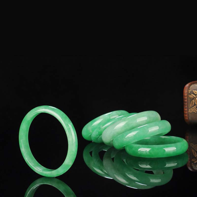EverestArtstudios Quartzite Jade Healing Abundance Protection Bracelet Bangle