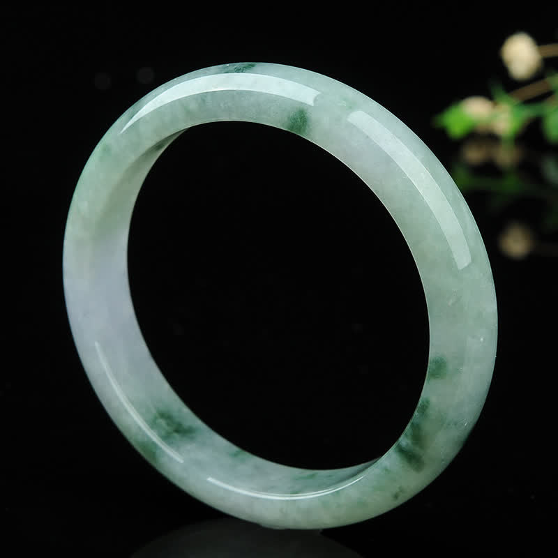 EverestArtstudios Jade Luck Blessing Prosperity Bracelet Bangle
