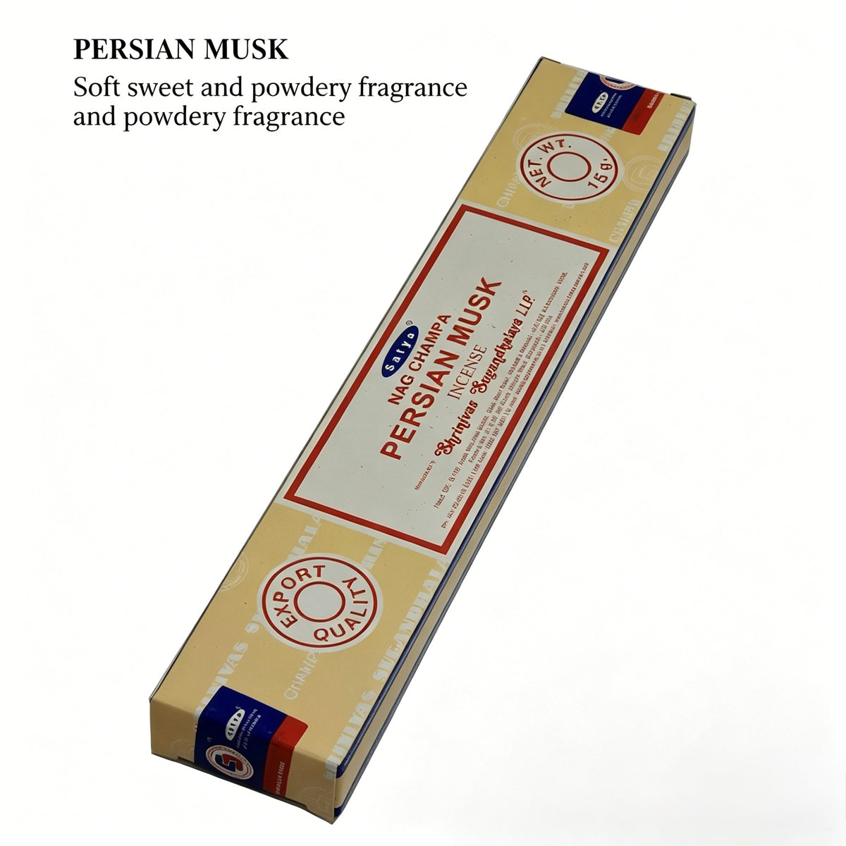 正宗 Nag Champa Sai Baba 线香 | 天然印度檀香与花香 | 15克 / 40克装 | 冥想与放松熏香