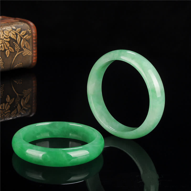 EverestArtstudios Quartzite Jade Healing Abundance Protection Bracelet Bangle