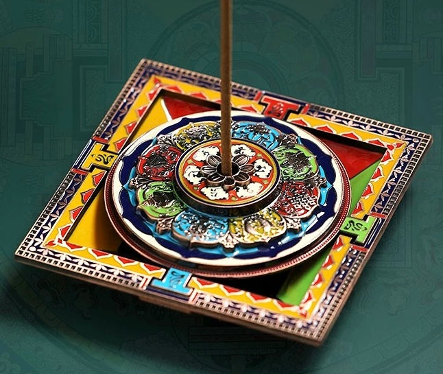 Tibetan Mandala Incense Holder