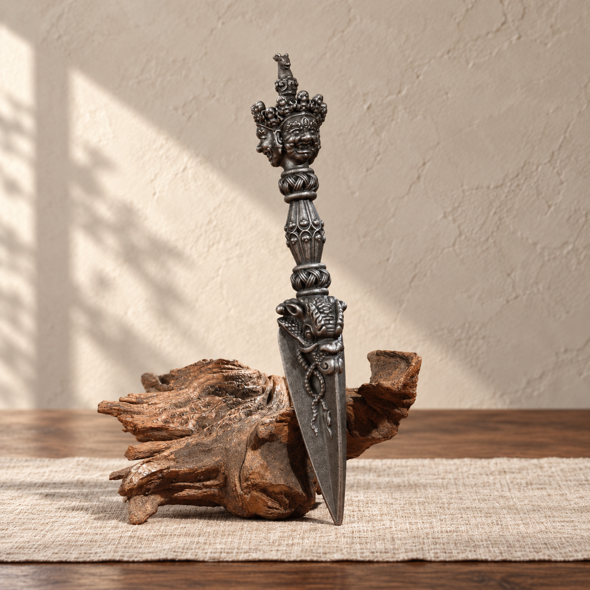 Horse-head Phurba ornament, 22.8 cm