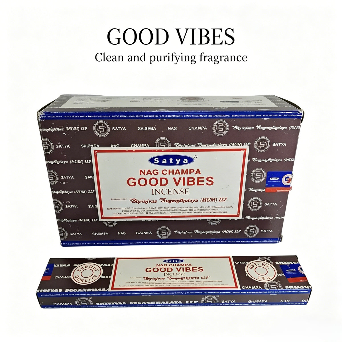 正宗 Nag Champa Sai Baba 线香 | 天然印度檀香与花香 | 15克 / 40克装 | 冥想与放松熏香