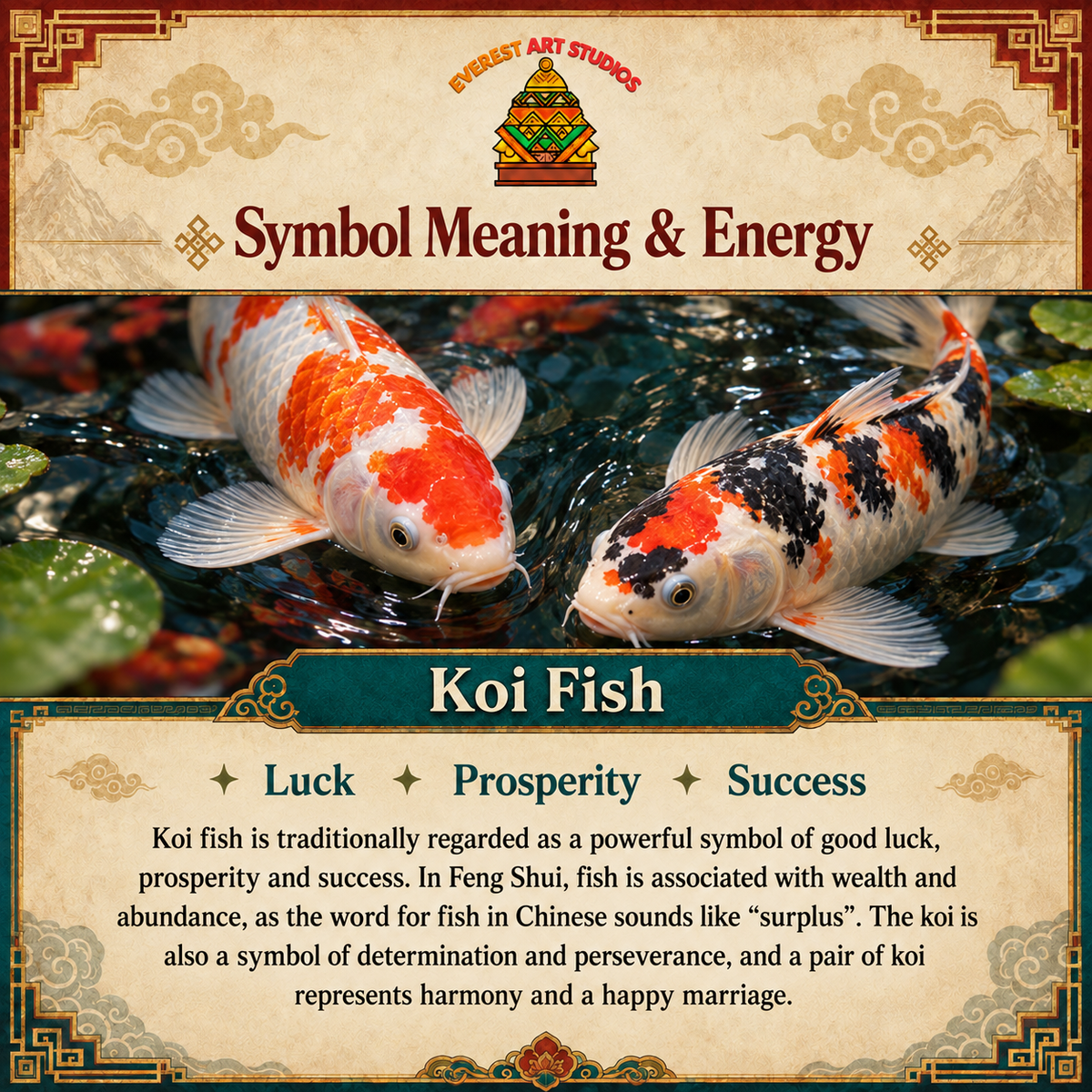 EverestArtstudios Koi Fish Meaning and Energy