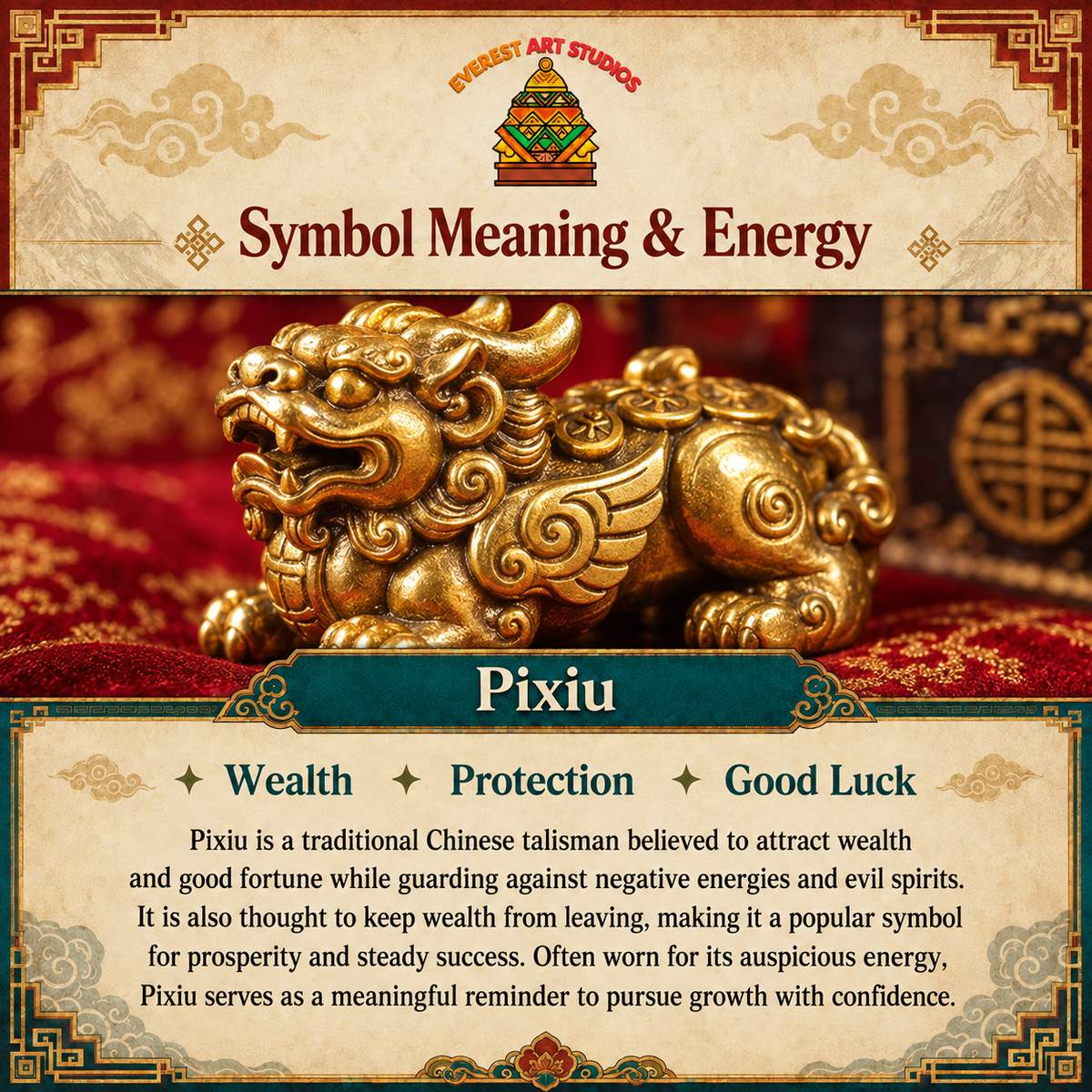EverestArtstudios Pixiu Meaning and Energy