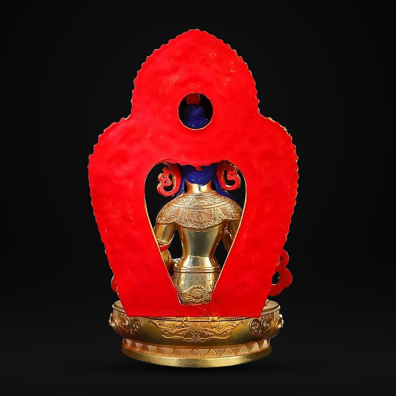 Vajrasattva Brass Statue – Full Gilded Nepal-Style Tibetan Buddhist Deity, 25cm / 36cm / 55cm (9.8” / 14.2” / 21.7”) Height
