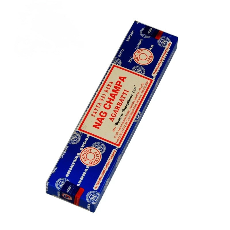 正宗 Nag Champa Sai Baba 线香 | 天然印度檀香与花香 | 15克 / 40克装 | 冥想与放松熏香