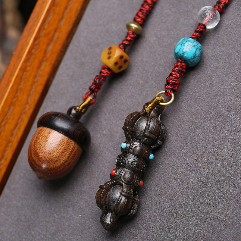 EverestArtstudios Xingyue Bodhi 108-Bead Mala Necklace with Textured Seed Beads