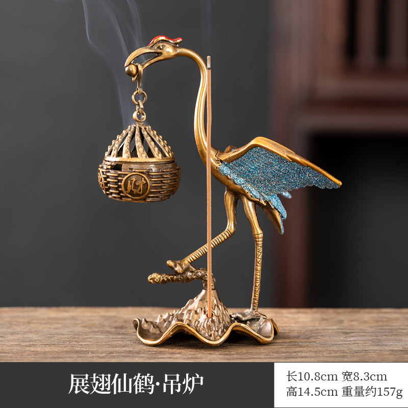 Cross-border hot-selling search banner magic lamp small incense burner wishing magic lamp small auspicious cloud elf aromatherapy burner handicraft ornament