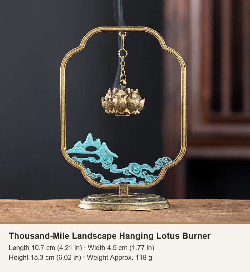 Thousand-Mile Landscape Hanging Lotus Burner