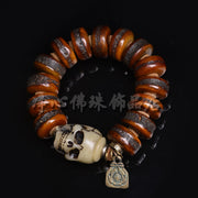 EverestArtstudios 骨碟珠骷髏裝飾手鍊