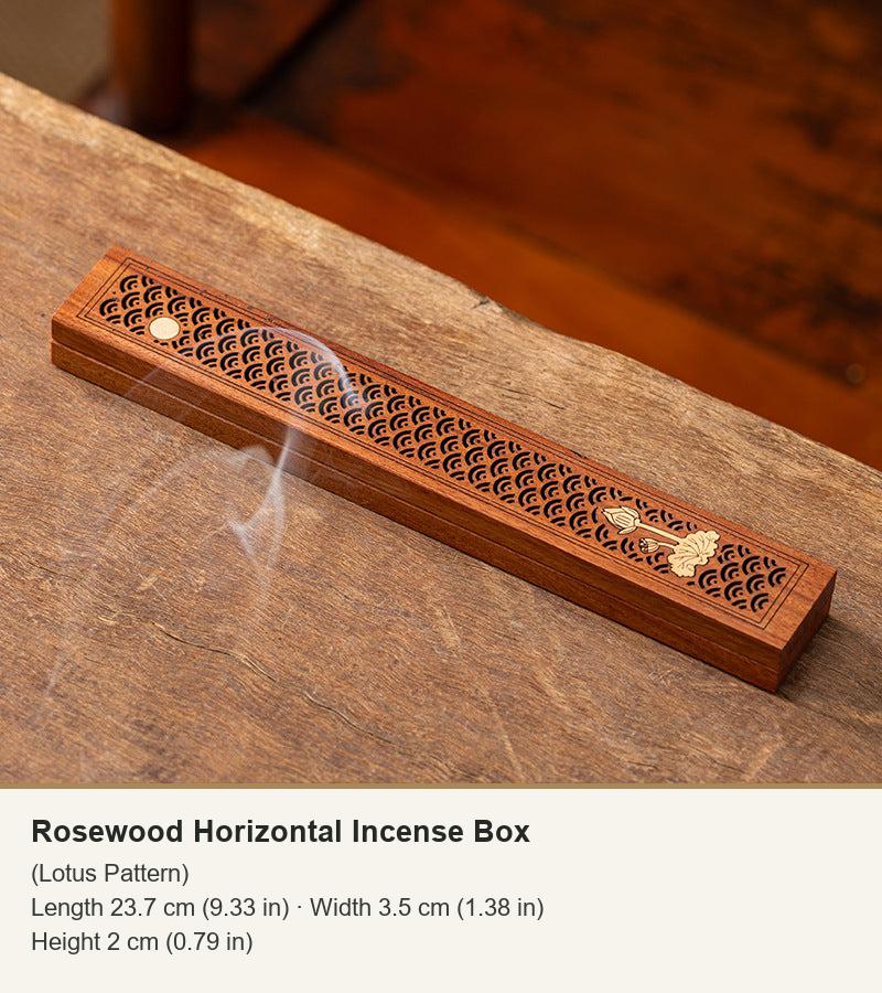 Rosewood Horizontal Incense Box