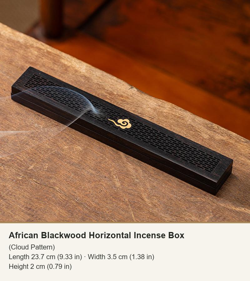 African Blackwood Horizontal Incense Box
