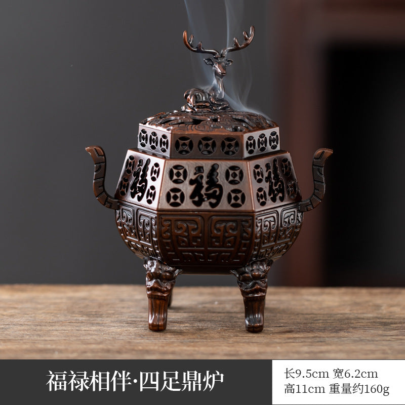Cross-border hot-selling search banner magic lamp small incense burner wishing magic lamp small auspicious cloud elf aromatherapy burner handicraft ornament