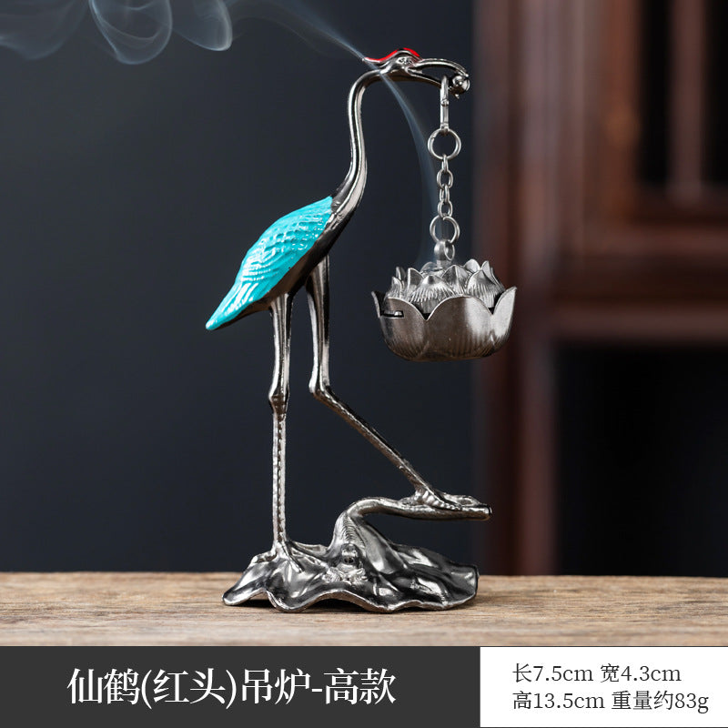 Xiangyun incense burner, hollow lotus burner, mini lotus seed aromatherapy burner, three-legged copper burner, porous Baolian lamp Boshan burner
