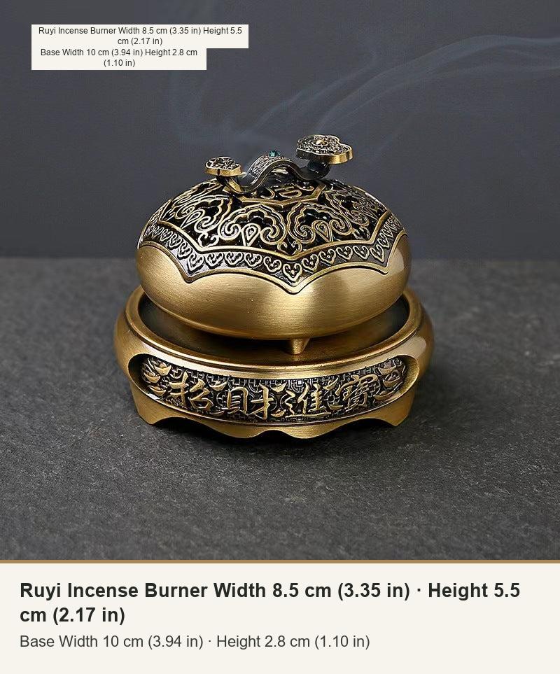 Ruyi Incense Burner Width 8.5 cm (3.35 in) · Height 5.5 cm (2.17 in)