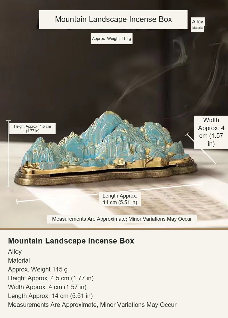 Mountain Landscape Incense Box