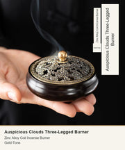 Auspicious Clouds Three-Legged Burner