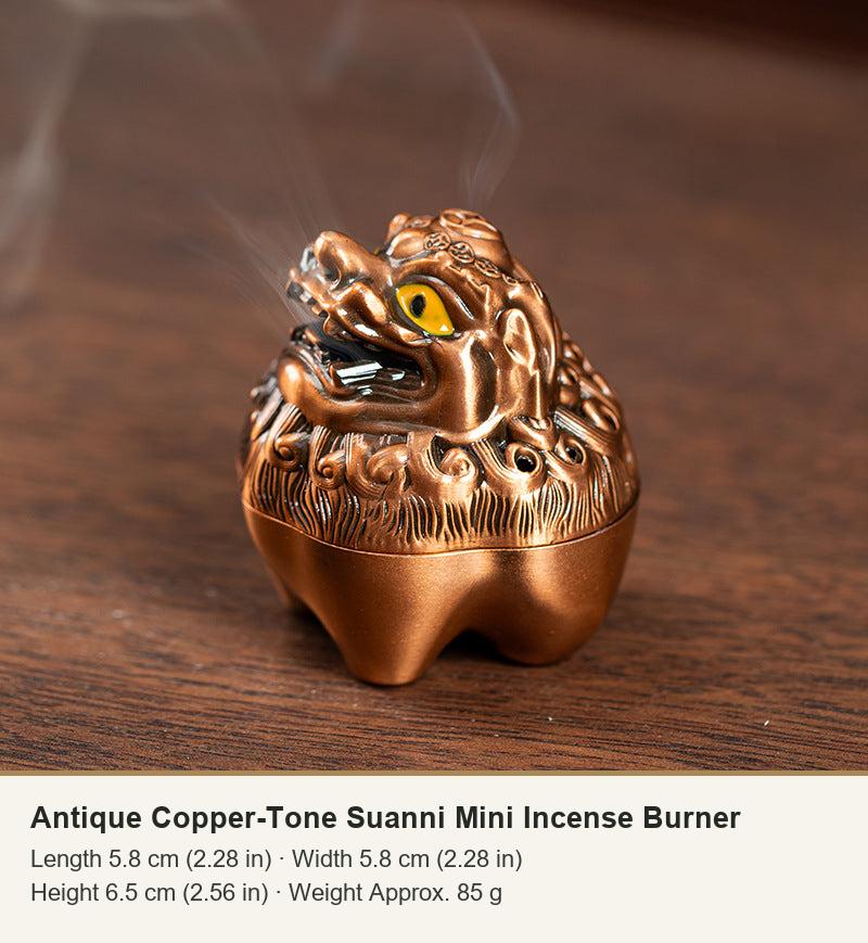 Antique Copper-Tone Suanni Mini Incense Burner