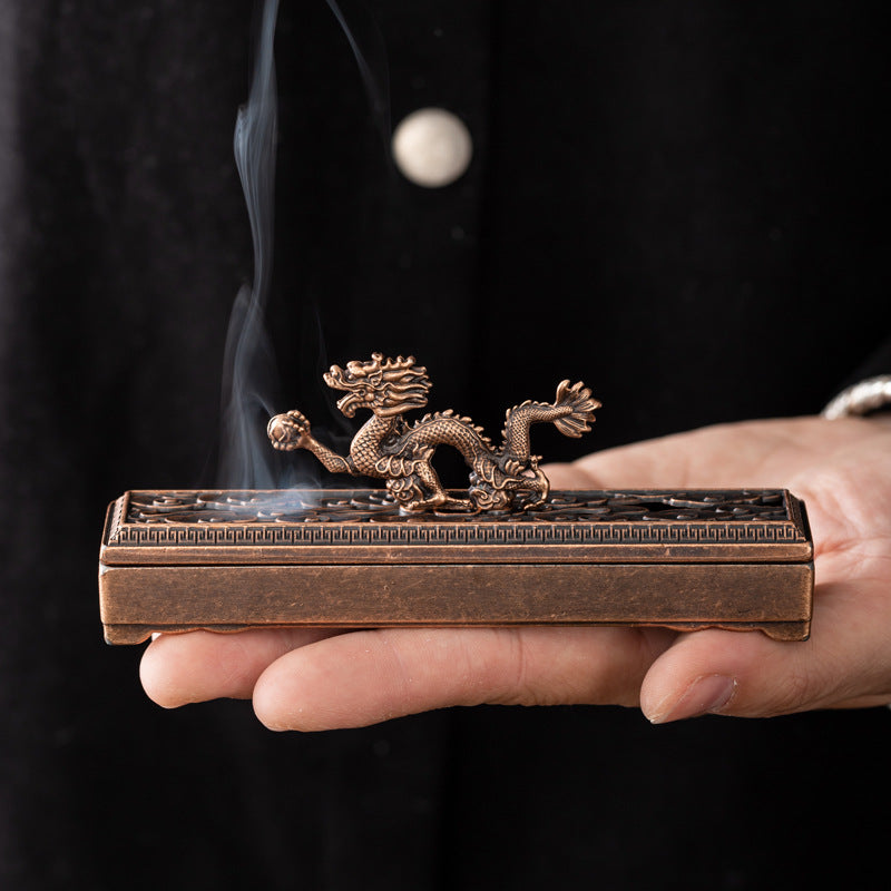 Jiaolong Play Bead Incense Burner Sandalwood Line Incense Burner Indoor Aromatherapy Short Incense Box Line Incense Burner Ornament
