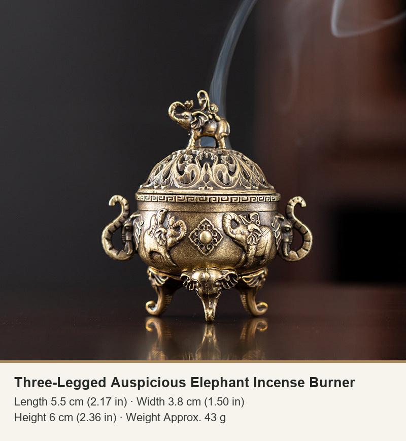 Three-Legged Auspicious Elephant Incense Burner