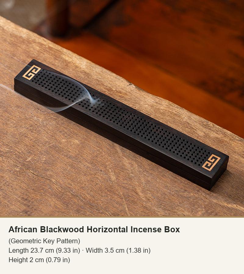 African Blackwood Horizontal Incense Box