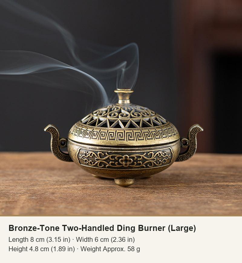 Bronze-Tone Two-Handled Ding Burner (Large)
