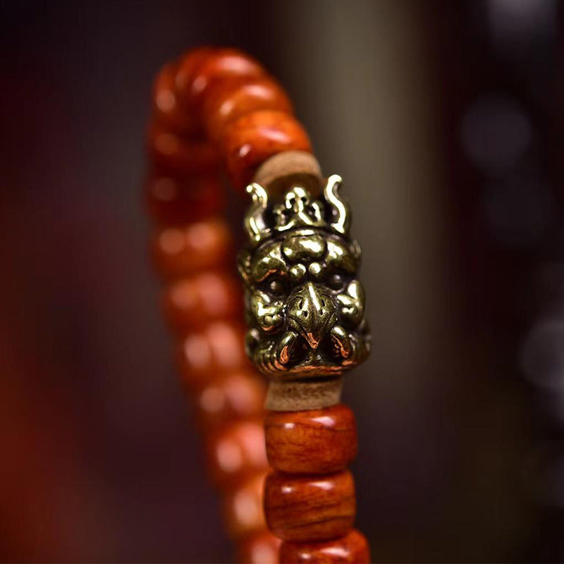 EverestArtstudios blessed EverestArtstudios Tibetan Vintage Camel Bone 108-Bead Mala with Zaki Lhamo Clip