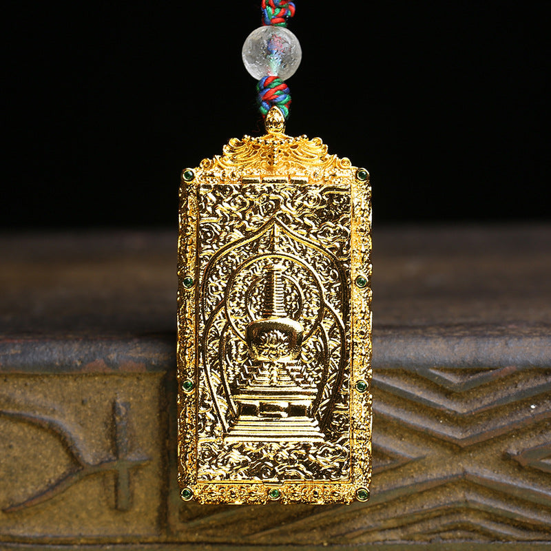 EverestArtstudios Xingyue Bodhi 108-Bead Mala with Thangka-Style Pendant and Sandalwood