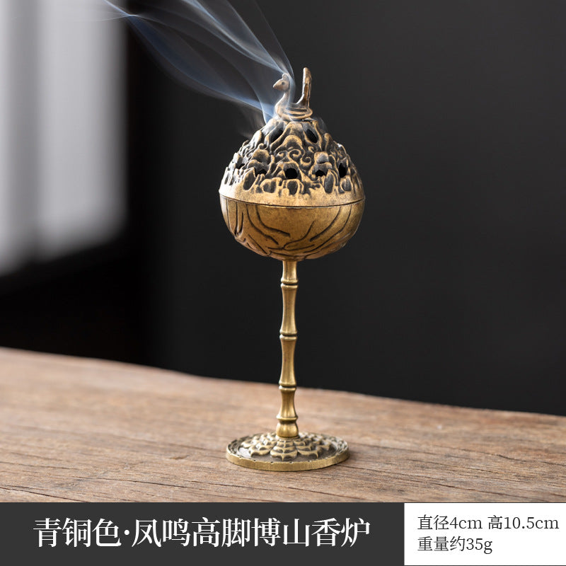 迷你祥云香炉博山炉塔香香道香薰炉茶道摆件家用室内檀香炉